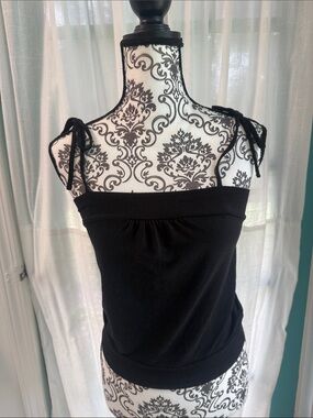 Guess Black Tie-Shoulder Camisole Tank